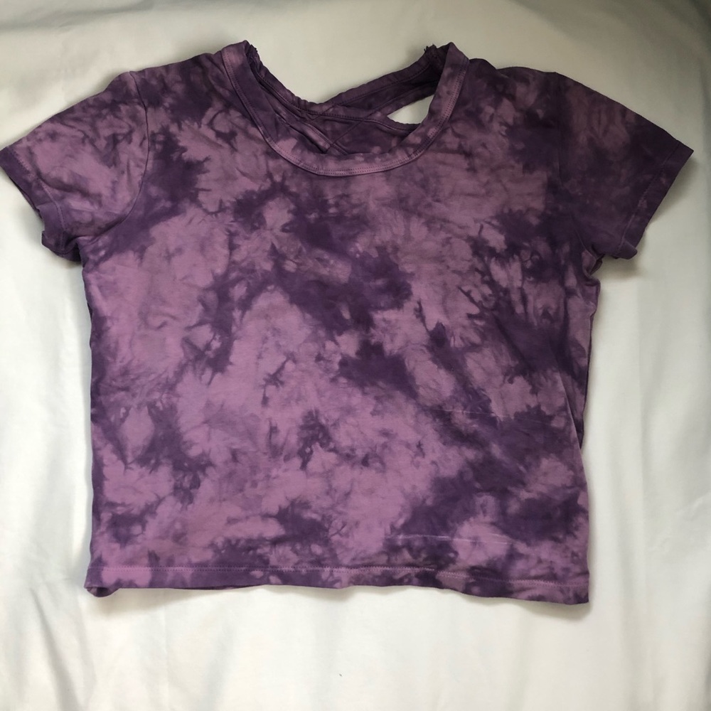 Empyre Nishana keyhole tie dye crop top